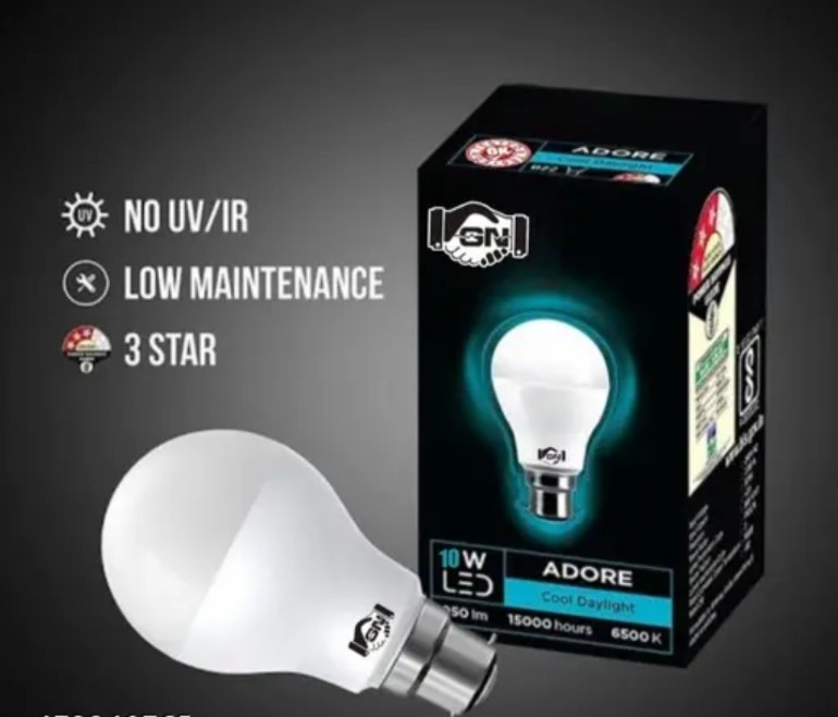 GOLD NATION LED BULB  9 WATT/COOL DAY LIGHT 6500K PACK OF 1_WHITE
