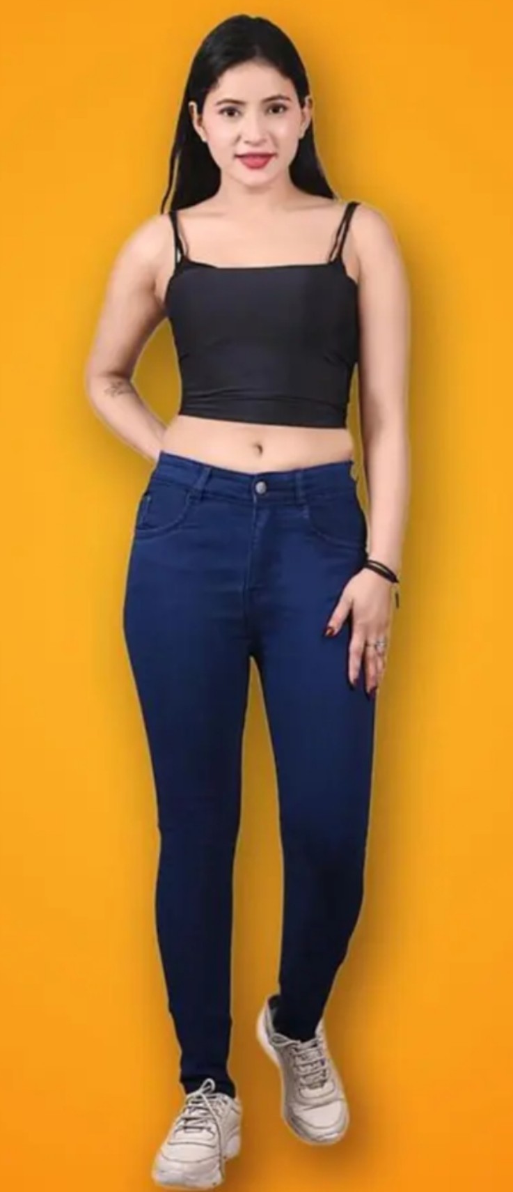 Multicolour Branded Narrow Fit  Jean